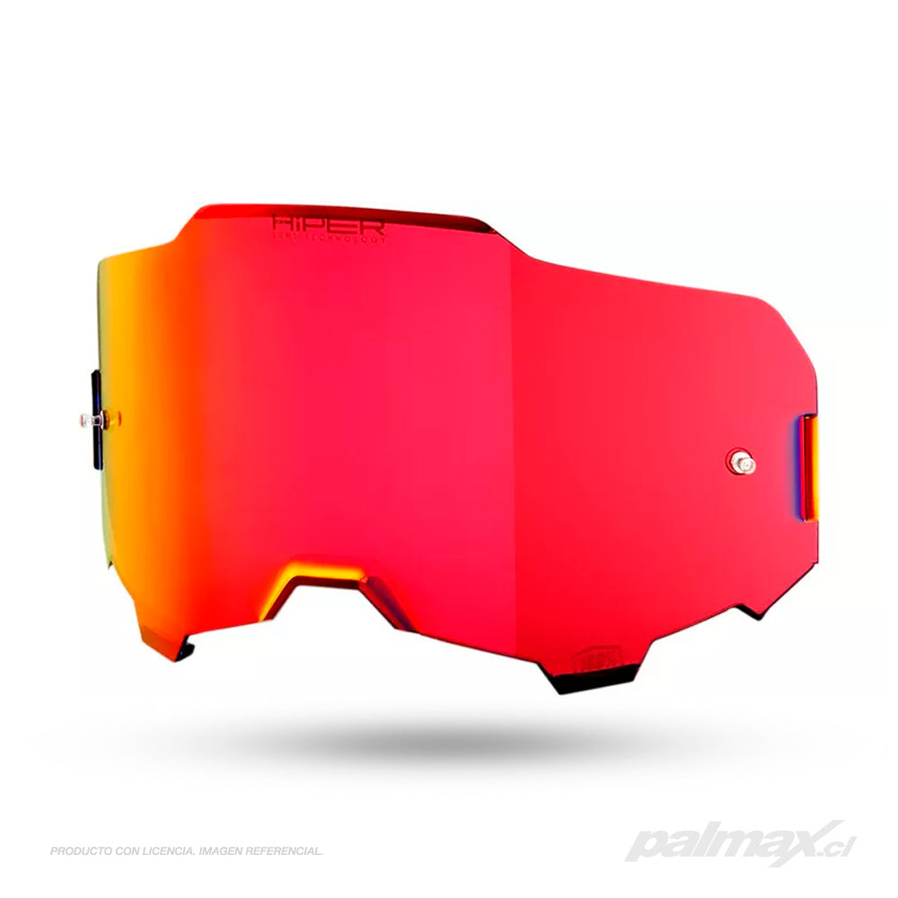 Mica Hiper Red Mirror lens para antiparras modelos ARMEGA y ARmatic | 100 Percent